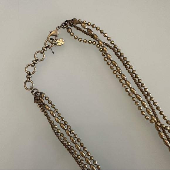 Lucky Brand | Gold-Tone Multi-Strand Bead Chain Long Necklace - Picture 14 of 16